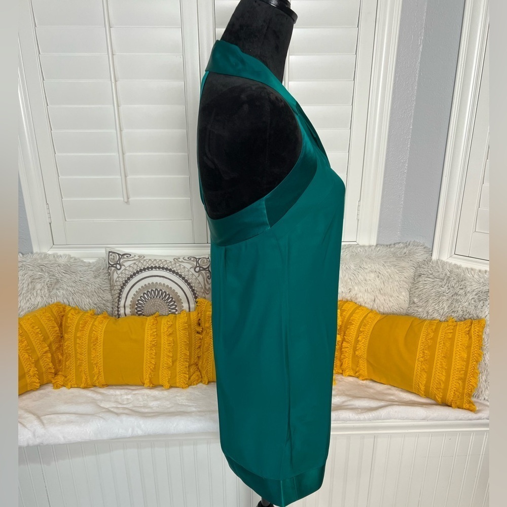 Silk Emerald Green Dress | Size S - Picture 5 of 15